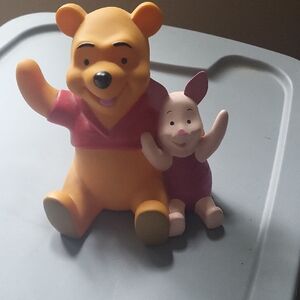 Winnie the Pooh and Piglet Toy Set - Yellow and Pink